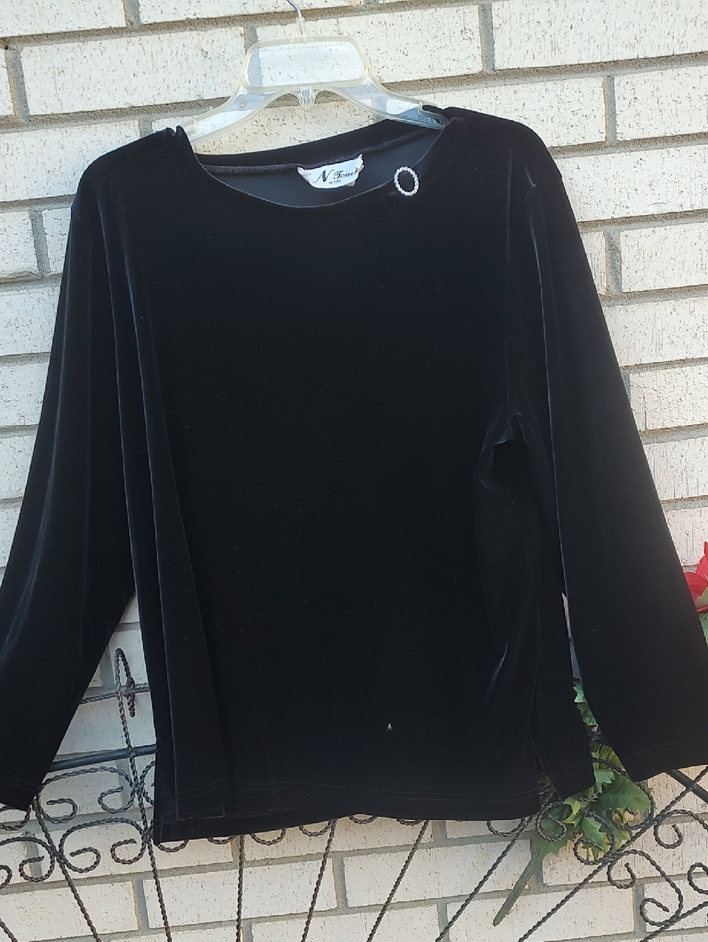 Black Velvet Top